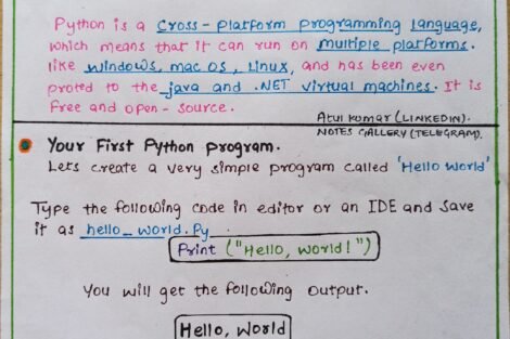 Python Full Course Handwritten Connect4techs