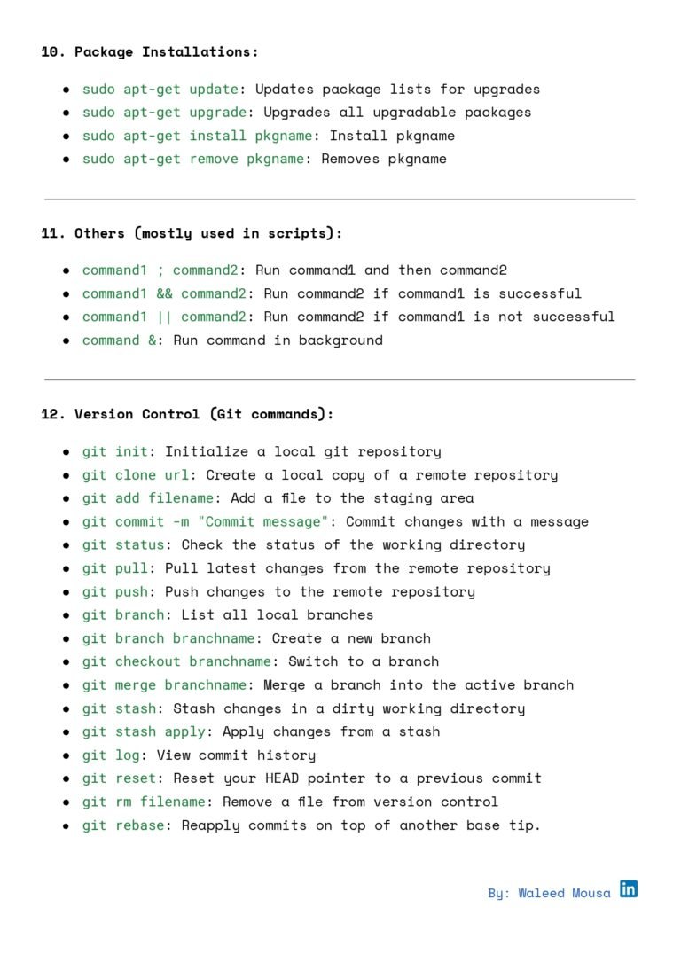 Essential Linux Commands Your Comprehensive Pdf Reference