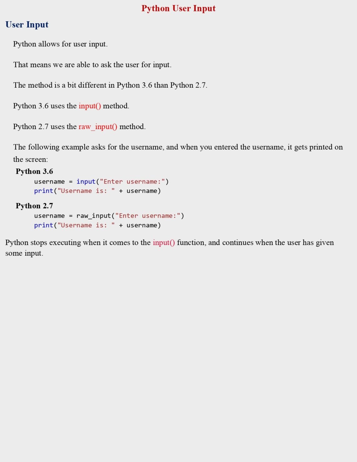 Python Try Except & User Input & String Formatting
