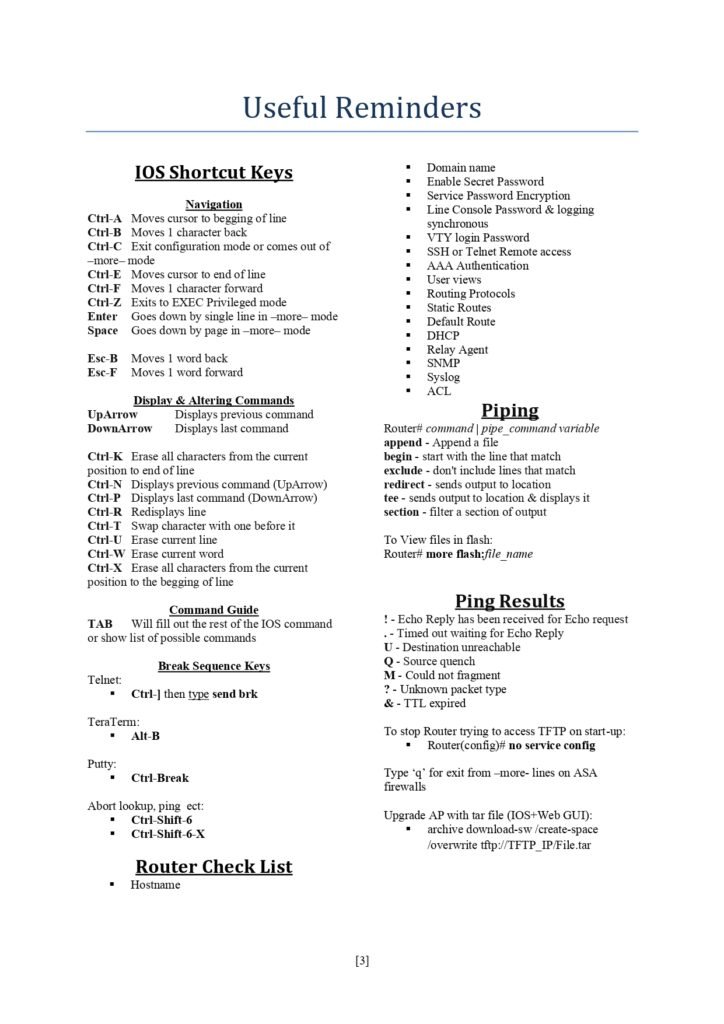 CCNA / CCNP Routing The Total Guide For all IOS Commands PDF