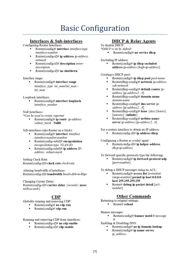 CCNA / CCNP Routing The Total Guide For all IOS Commands PDF