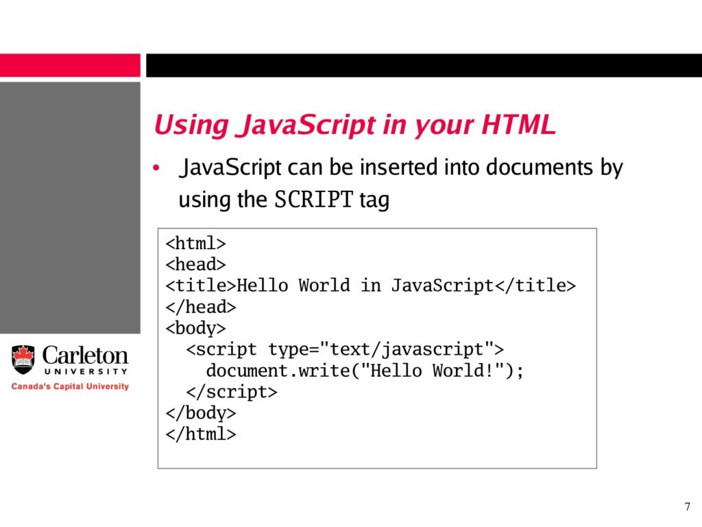 Basics Of JavaScript page 0007