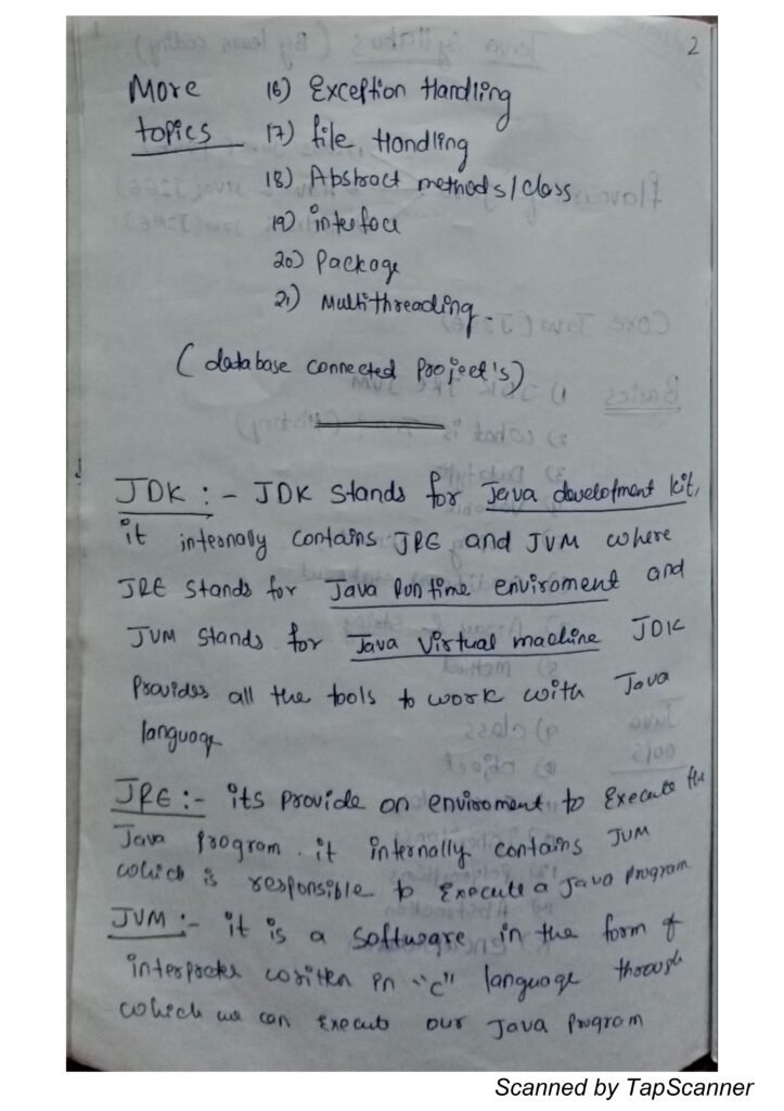 Java Notes Handwritten PDF page 0005