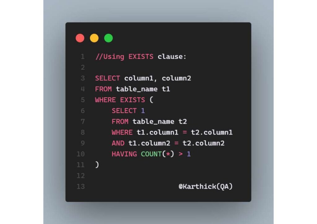 SQL Find Duplicate Rows page 0004