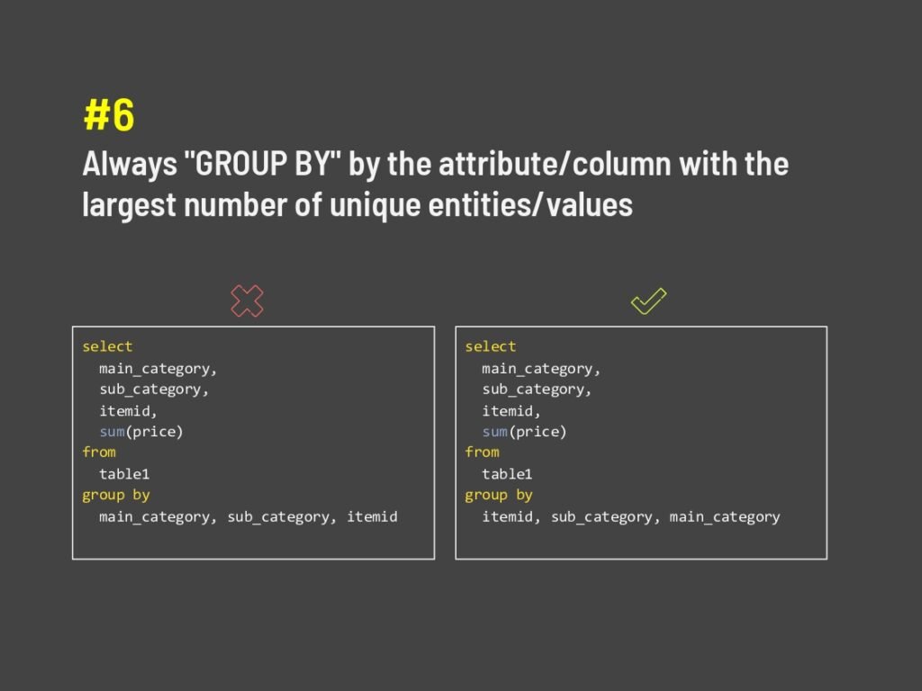 SQL optimization page 0007