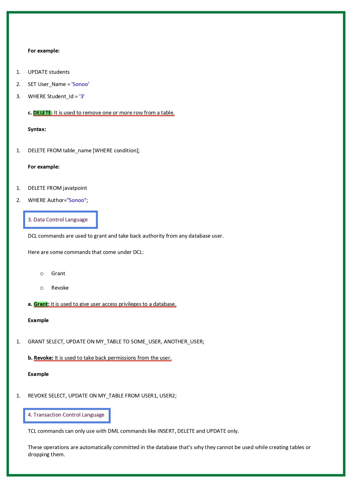 Simple sql notes pdf connect 4 techs