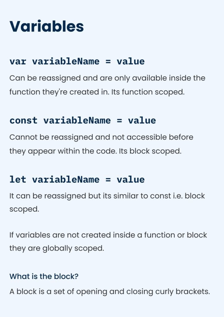 The Ultimate JavaScript Cheat Sheet: Your Go-To Resource for Quick Reference