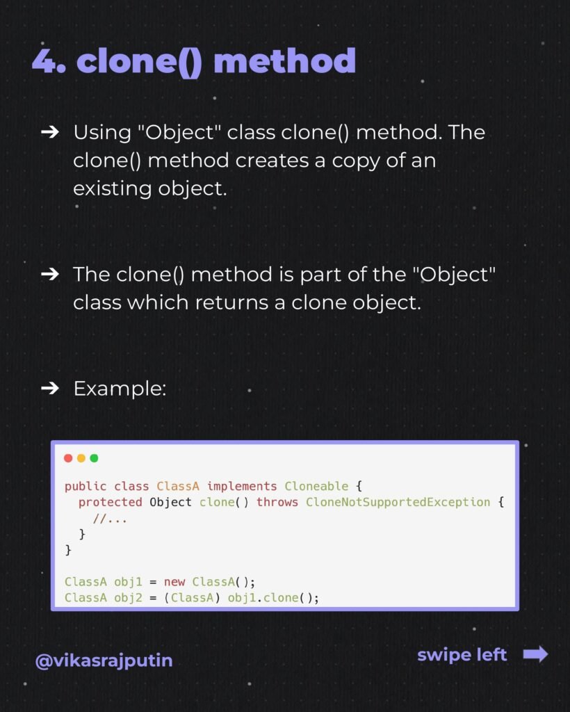 5 Ways to Create Object in Java page 0006