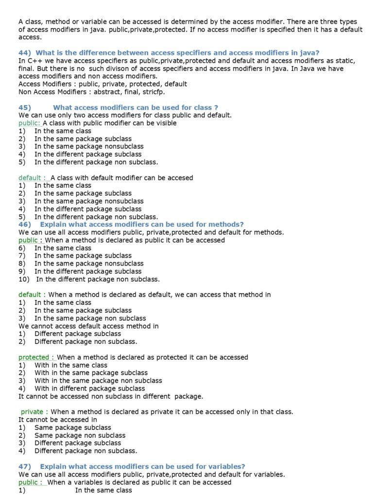 69 Core Java Interview Questions page 0008