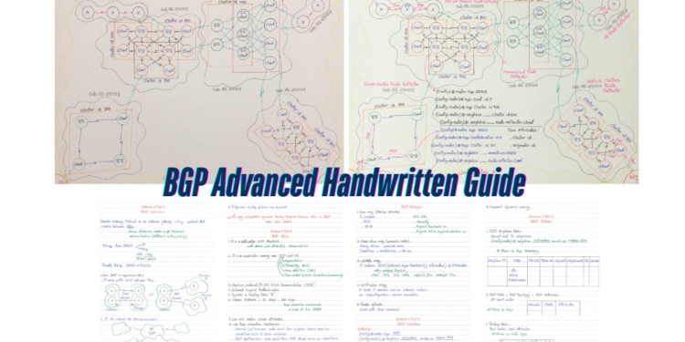 BGP Advanced Handwritten Guide - Connect 4 Techs BGP Advanced From Scratch in Handwritten (PDF)