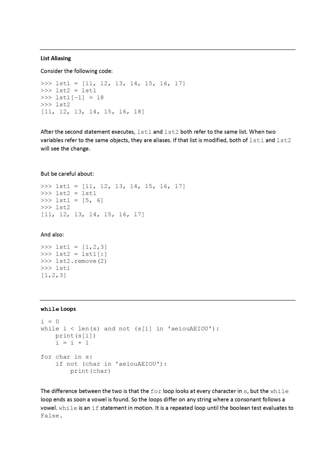 Basic Python Revision Notes: A Quick Refresher for Python Programmers ...