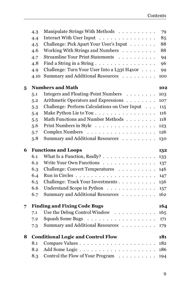 Python Basics PDF A Practical Guide Connect 4 Techs   Python Basics Page 0010 768x1152 