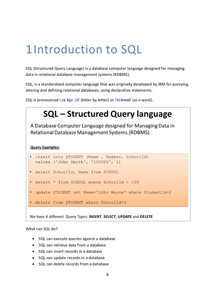 SQL Tutorial PDF: Master the Fundamentals of Database Querying