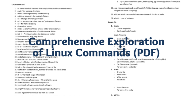 Comprehensive Exploration of Linux Commands - Connect 4 Techs Comprehensive Exploration of Linux Commands