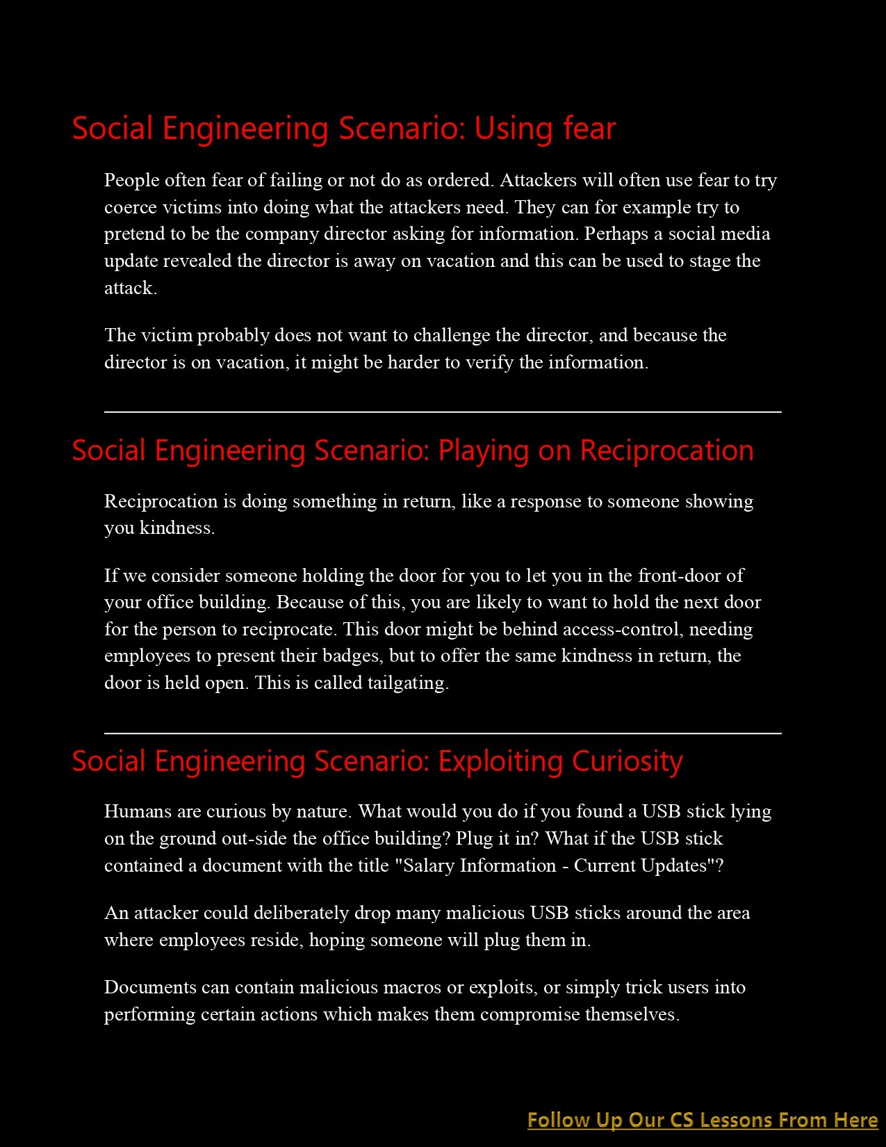 Cyber Security Penetration Testing (CS Lesson 11) PDF - Connect 4 Techs