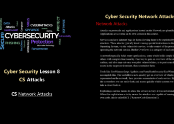 Cyber Security Lesson 8 (Cyber Security Network Attacks)