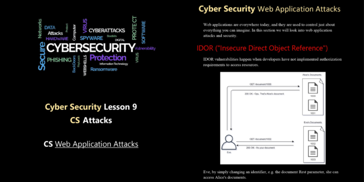 Cyber Security Lesson 9 (Cyber Security Web Application Attacks)