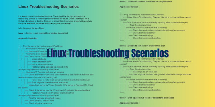 Linux Troubleshooting Scenarios- A Comprehensive Guide (PDF)