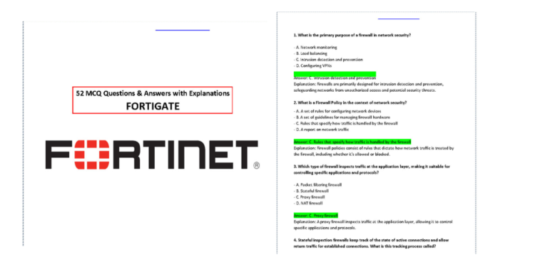 52 FortiGate MCQ Questions and Answers PDF - Connect 4 Techs 52 FortiGate MCQ Questions and Answers PDF