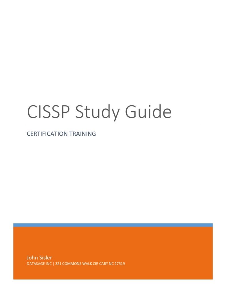 CISSP Study Guide PDF Connect 4 Techs