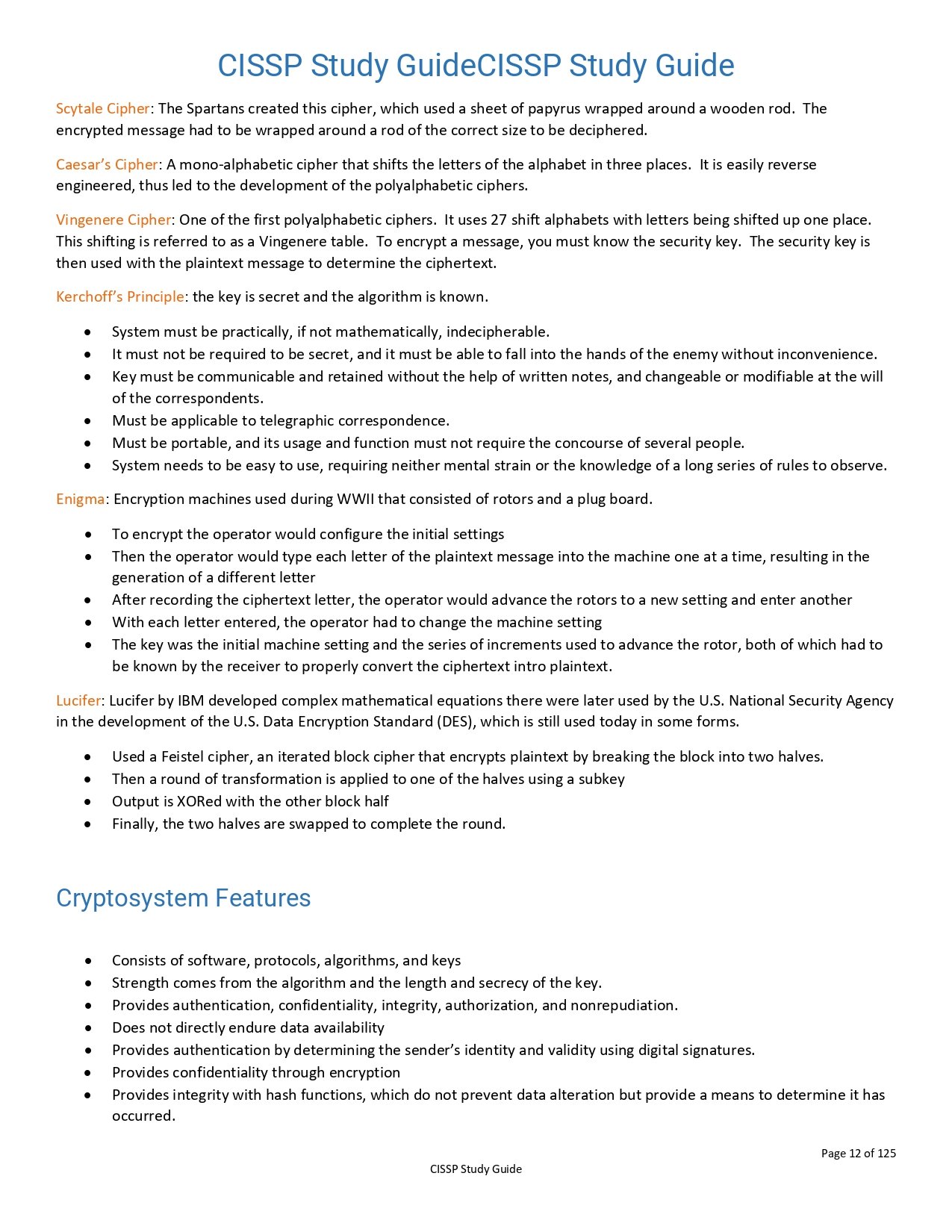 CISSP Study Guide PDF - Connect 4 Techs