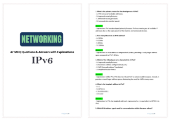 Unlock IPv6 Mastery- 47 Practice Questions & Answers (PDF Guide)