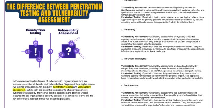 The Difference Between Penetration Testing and Vulnerability Assessment - Connect 4 Techs The Difference Between Penetration Testing and Vulnerability Assessment