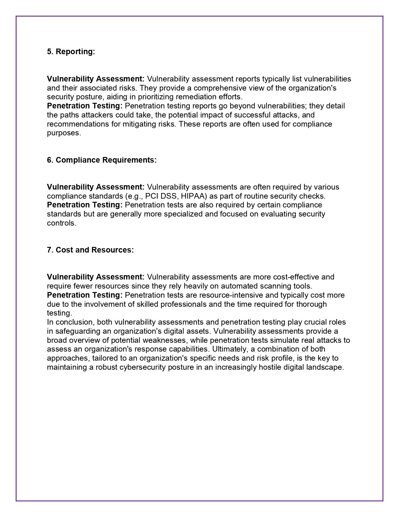 The Difference Between Penetration Testing And Vulnerability Assessment PDF