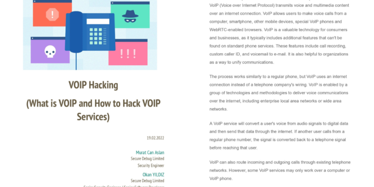 VOIP Hacking (What is VOIP and How to Hack VOIP Services) PDF - Connect 4 Techs VOIP Hacking (What is VOIP and How to Hack VOIP Services) PDF