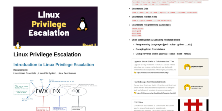 Linux Privilege Escalation PDF