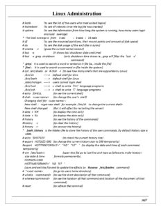 Quick Reference For Linux Administration PDF