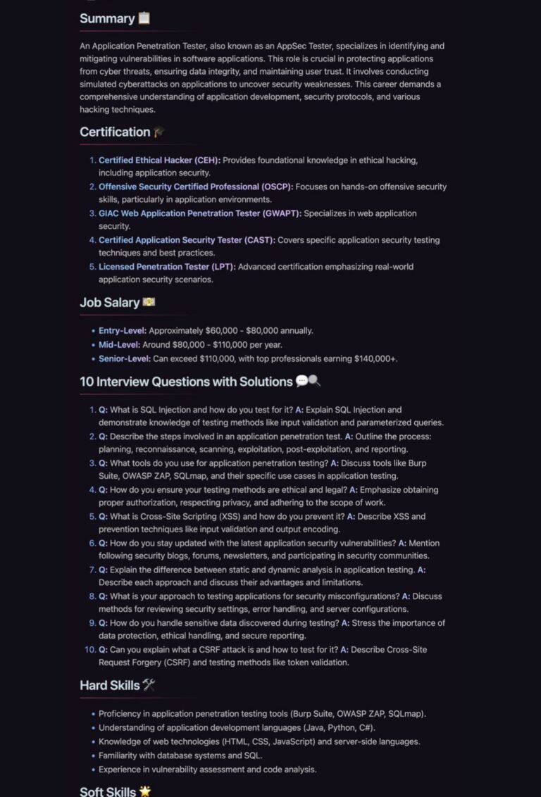 The Cyber Security Career Roadmap Guide PDF