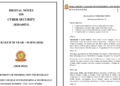 Digital Notes On CYBER SECURITY (R18A0521)