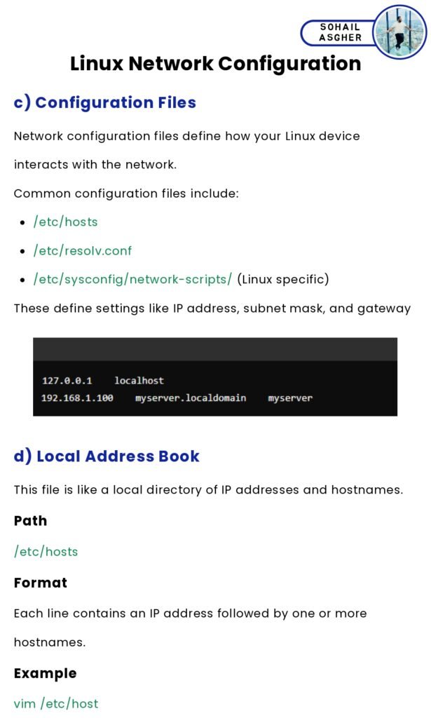 Linux Network Configuration PDF