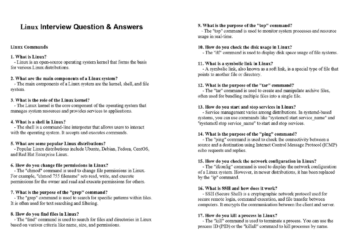Top Linux Interview Questions PDF - Connect 4 Techs Top Linux Interview Questions PDF